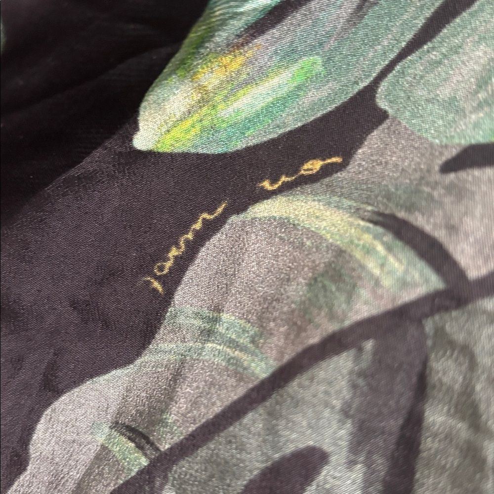 Midnight Macaw Fiesta Black Blouse. Size S - Picture 12 of 13